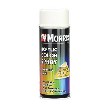 28529 Morris Color spray, matt pure white, 400ml - ral 9010