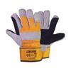 30022 F.F. Group Reinforced Leather-Cloth Gloves , 10.5''