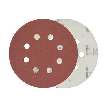 33524 Morris Velcro disc, red, 125 - 8 holes - 180k
