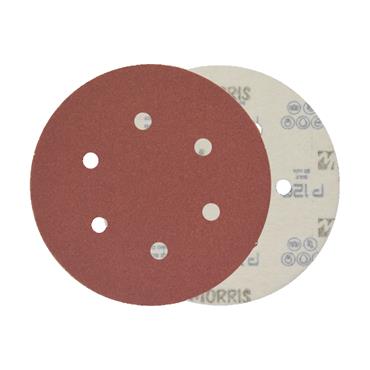 33535 Morris Velcro disc, red, 150 - 6 holes - 060k