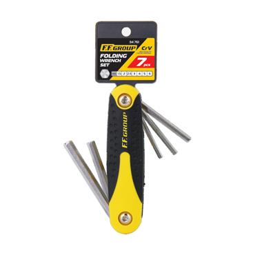 34761 F.F. Group Folding Hex Key Wrench Set, 7Pcs