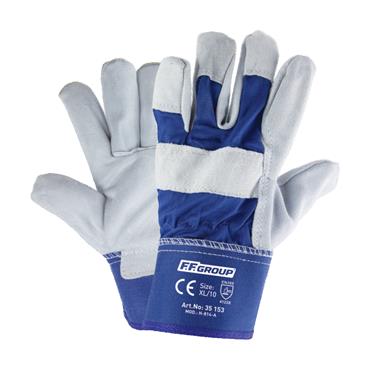 35153 F.F. Group Cow Split Leather, Blue Cuff, Xl/10''