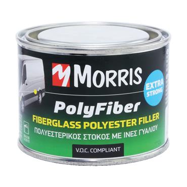36944 Morris Fiberglass poltrueter filler polyfiber 250g, brown/ grey