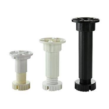 37216 F.F. Group Black Plastic Cabinet Legs 15 cm