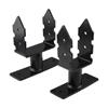 37305 F.F. Group Pergola Base Black 10 cm