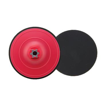 37696 Benman Polishing Plastic Pad Red Velcro M14, 125 X 10 mm