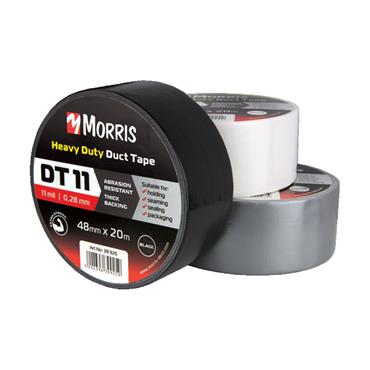 39925 Morris Duct tape, black, 48mm x 20m