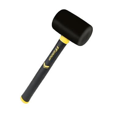 40069 F.F. Group Rubber Mallet, Black, 450Gr