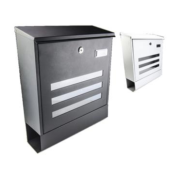 40268 F.F. Group Mailbox And Newspaper Case, Black, 415 x 345 x 117 x 0.8mm