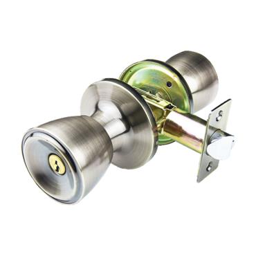 41030 F.F. Group Tubular Knob Lock Ffgroup Satin Nickel