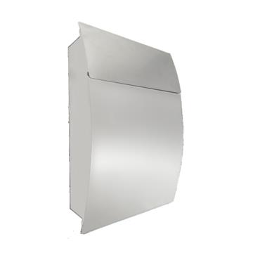 41597 F.F. Group Mailbox Stainless Steel Silver, 450 x 120 x 320 x 0,6mm