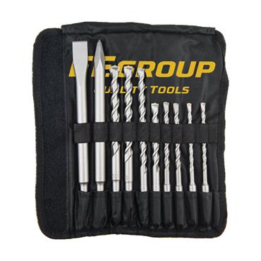 43409 F.F. Group Sds Plus Drill Bit Set 10Cps & Chisels