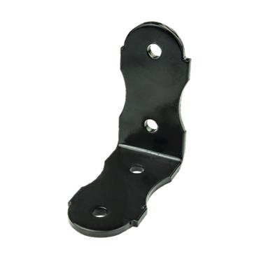 45034 F.F. Group Angle Brackets Oval Thickness 5mm Black 10 x 10 x 5