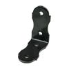 45034 F.F. Group Angle Brackets Oval Thickness 5mm Black 10 x 10 x 5
