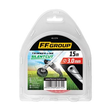 46072 F.F. Group Trimmer line silent cut duo core round twisted 2.0mm x 15 m