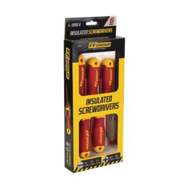 48143 F.F. Group Insulated screwdrivers 6 pcs set,