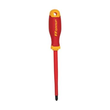 48144 F.F. Group Insulated screwdriver ph, 0 x 75 mm,