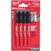 48223154 Milwaukee INKZALL FINE TIP MARKERS - 4PCS