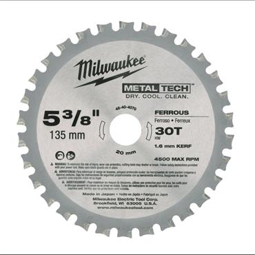 48404070 Milwaukee CIRCULAR SAW BLADE M 135X20X30 -1PC