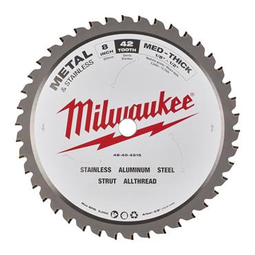 48404515 Milwaukee Circular Saw Blades For Metal 203mm x 45509 x 1.8 - 42T - 1 pc