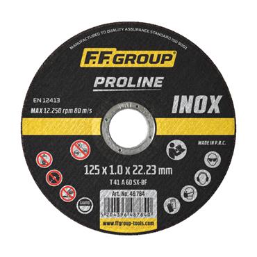 48784 F.F. Group Cutting Disc Proline For Ss, 125 x 1.0mm