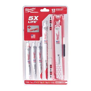 49222229 Milwaukee Sawzall Blade Set 3 - 12 pc