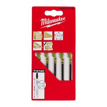 4932373392 Milwaukee Jigsaw Blade 50mm x 1.35mm T101AO - 5 pc