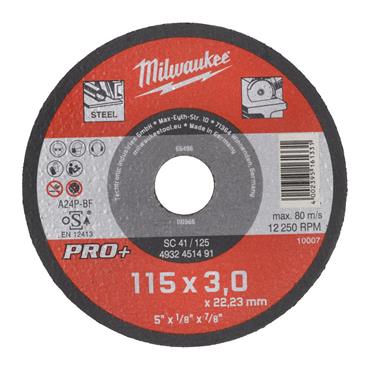 4932451491 Milwaukee METAL CUTTING DISC PRO+ SC41 / 115MM X 3MM -1PC