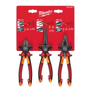 4932464575 Milwaukee VDE PLIER SET -3PCS