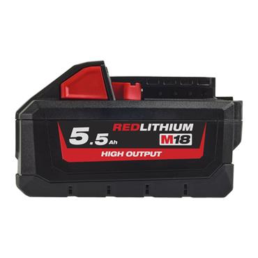 4932464712 Milwaukee M18HB5.5 5.5AH RED LITHIUM-ION HIGH OUTPUT BATTERY