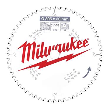 4932471321 Milwaukee CIRCULAR SAW BLADE MS W 305X30X3.0X60ATB NEG. -1PC