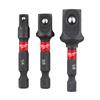 4932479228 Milwaukee Shockwave  SOCKET ADAPTOR SET -3PCS