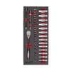 4932479825 Milwaukee  3/8in Ratchet and Socket Set Foam 32 pc