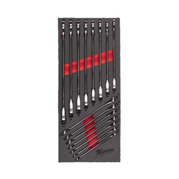 4932479828 Milwaukee  Max Ratchet Spanner Set Foam Insert 15pc