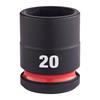 4932480314 Milwaukee HEX SOCKET Shockwave  1/2 STD 20MM -1PC