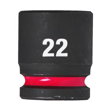4932480316 Milwaukee HEX SOCKET Shockwave  1/2 STD 22MM -1PC
