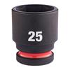 4932480319 Milwaukee HEX SOCKET Shockwave  1/2 STD 25MM -1PC