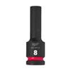 4932480326 Milwaukee HEX SOCKET Shockwave  1/2 DEEP 8MM -1PC