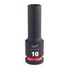 4932480328 Milwaukee HEX SOCKET Shockwave  1/2 DEEP 10MM -1PC