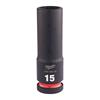 4932480333 Milwaukee HEX SOCKET Shockwave  1/2 DEEP 15MM -1PC