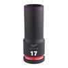 4932480335 Milwaukee  HEX SOCKET SHOCKWAVE 1/2 DEEP 17MM -1PC