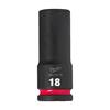 4932480336 Milwaukee HEX SOCKET Shockwave  1/2 DEEP 18MM -1PC