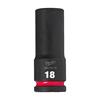 4932480336 Milwaukee HEX SOCKET Shockwave  1/2 DEEP 18MM -1PC