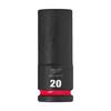 4932480338 Milwaukee HEX SOCKET Shockwave  1/2 DEEP 20MM -1PC