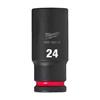 4932480342 Milwaukee HEX SOCKET Shockwave  1/2 DEEP 24MM -1PC
