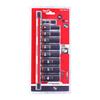 4932480455 Milwaukee Shockwave Impact Duty 3/8 Inch Deep Impact Socket Set-9 pc