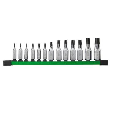 4932480565 Milwaukee 1/4 + 3/8 Drive Torx Bit Socket Set 13pc