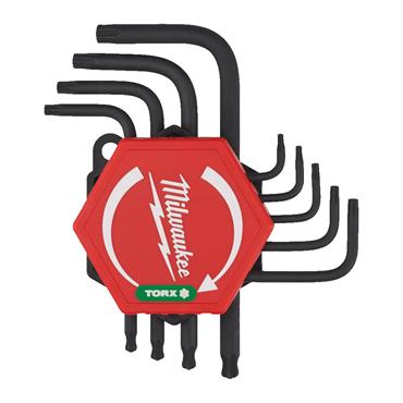 4932492703 Milwaukee 9 PC COMPACT L-FORM TORX KEY SET