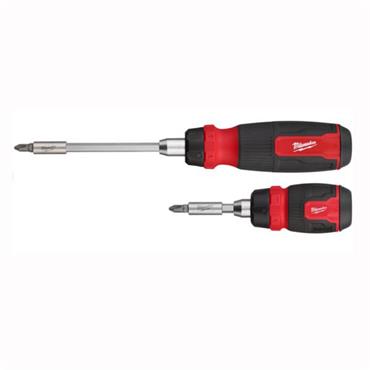 4932492811 Milwaukee 2PC RATCHETING AND COMPACT RATCHETING MULTI-BIT SCREWDRIVER KIT