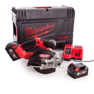 4933459194 Milwaukee M18FMCS-502X Metal Saw 150mm (2 X 5.0AH BATTERIES CHARGER IN HD BOX